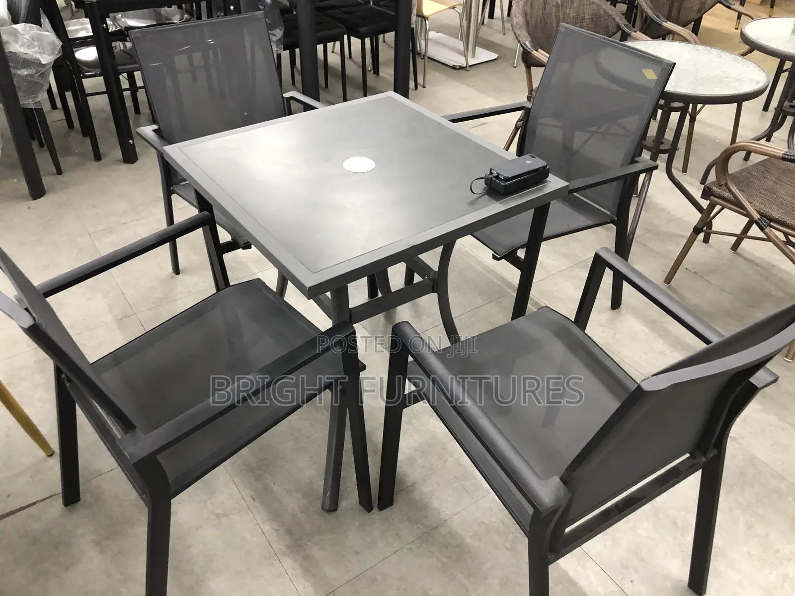 Foreign Quality Outdoor Table With Four Chairs