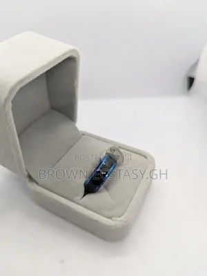 Blue and Black Wedding Ring
