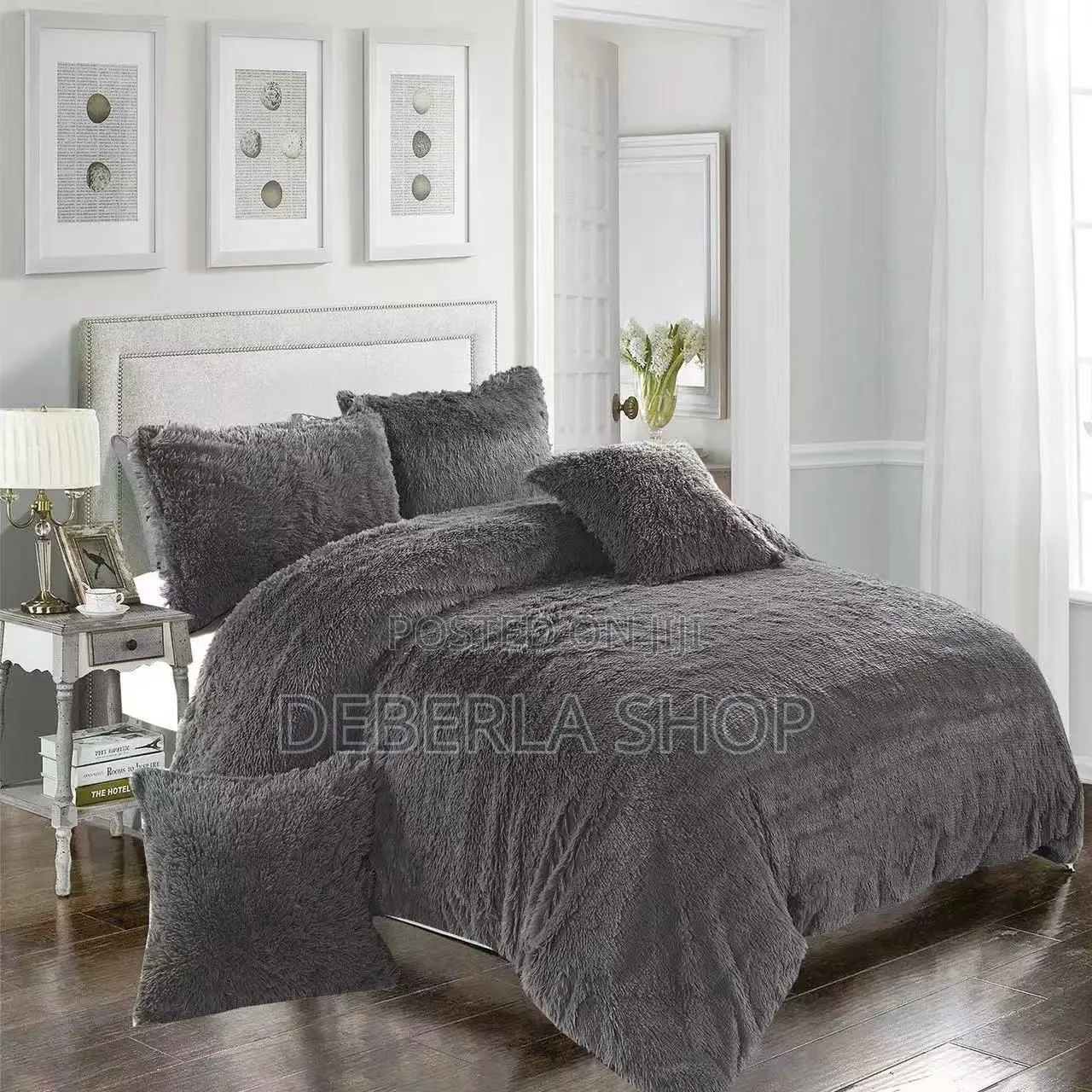 Fluffy Duvet Set Plain