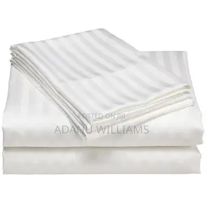 Luxury Striped Cotton Bedsheet Set 6pcs(Comes in Diff Colors