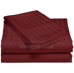 Luxury Striped Cotton Bedsheet Set 6pcs(Comes in Diff Colors