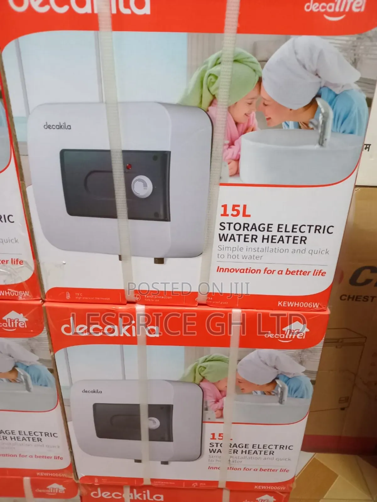 Enjoy Comfort With Decakila 15L Electric Water Heater!