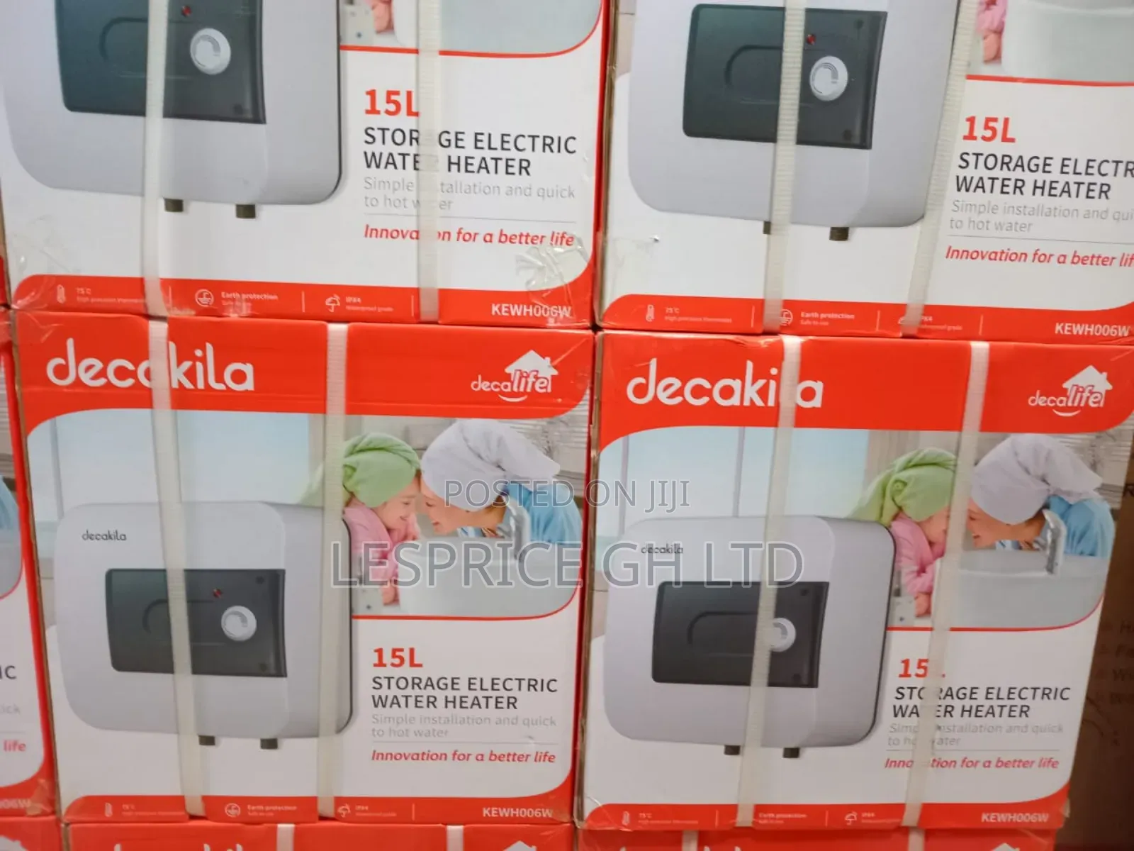 Powerful Heating ~ Decakila 15L Water Heater 1500W