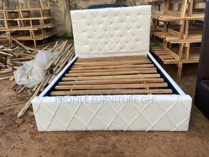Vivacious Whites Bedframe Double Frame// Luxurious And Durability
