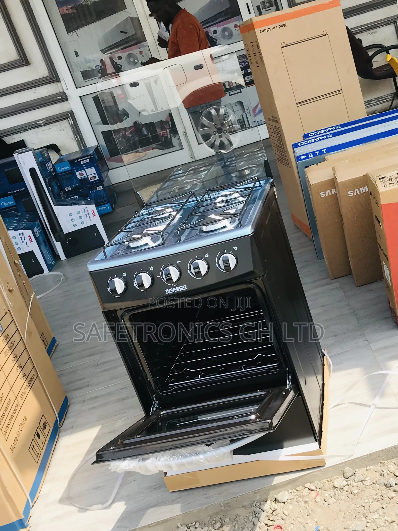 Original 50by50 4 Gas Nasco Black Oven