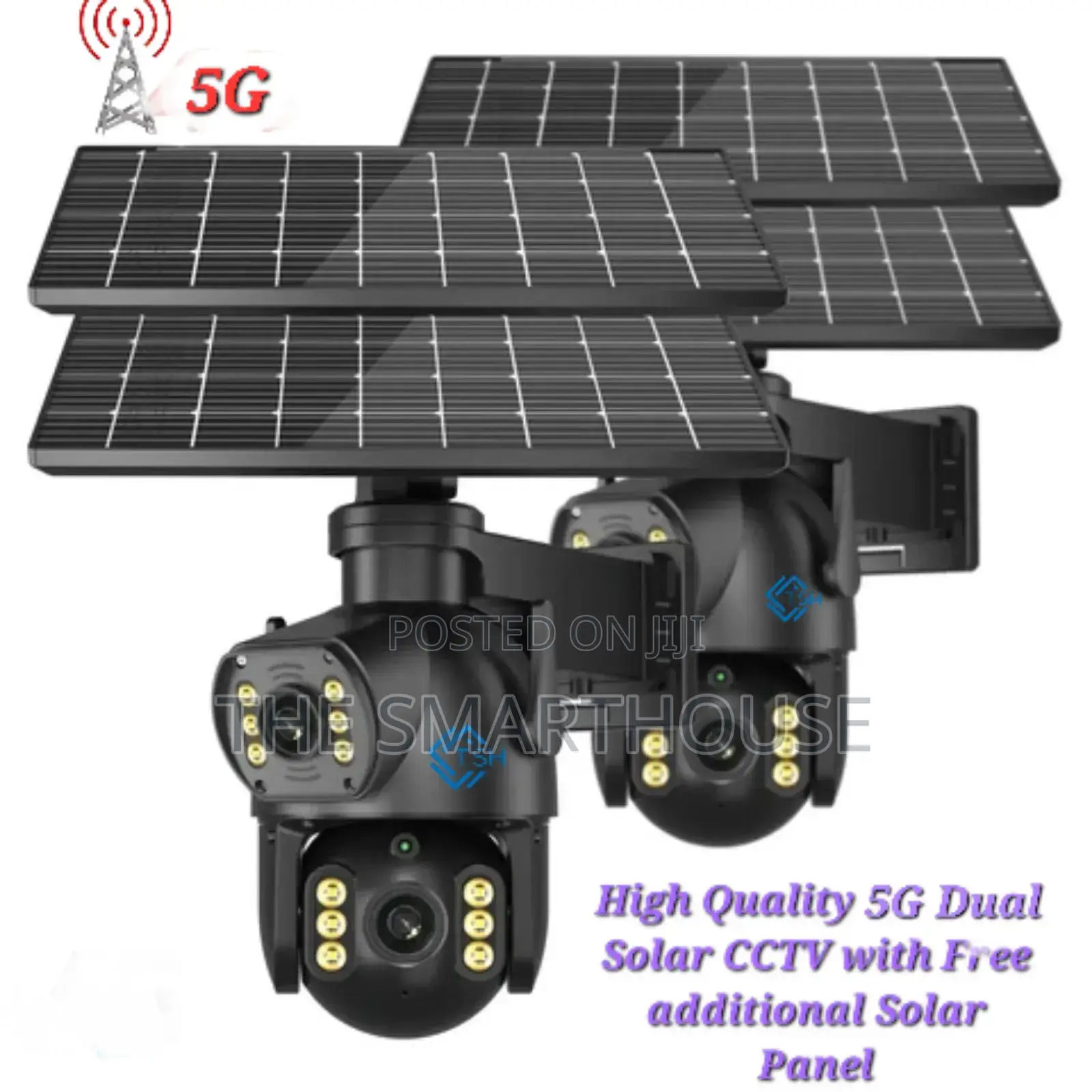Smart 5g Solar Dual CCTV Camera (Support All Sim Card)