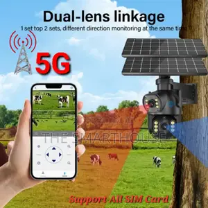Smart 5g Solar Dual CCTV Camera (Support All Sim Card)