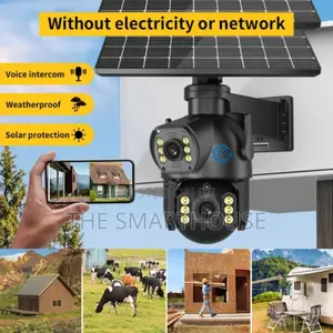 Smart 5g Solar Dual CCTV Camera (Support All Sim Card)