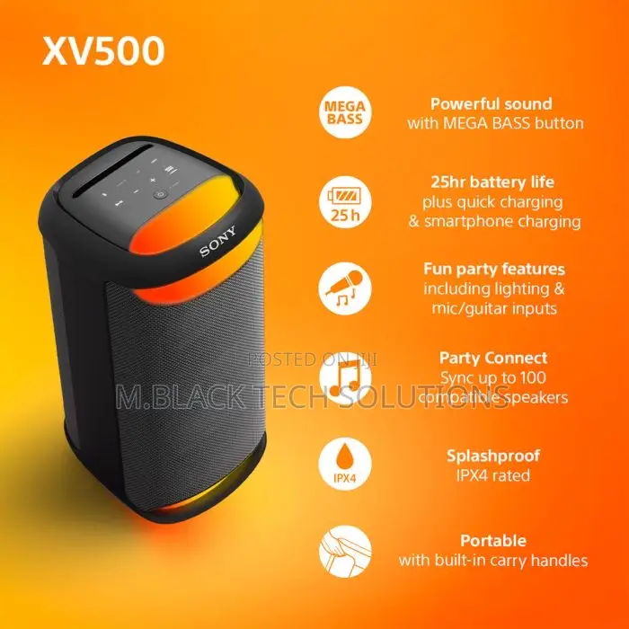Sony XV500 X-Series Wireless Party Speaker