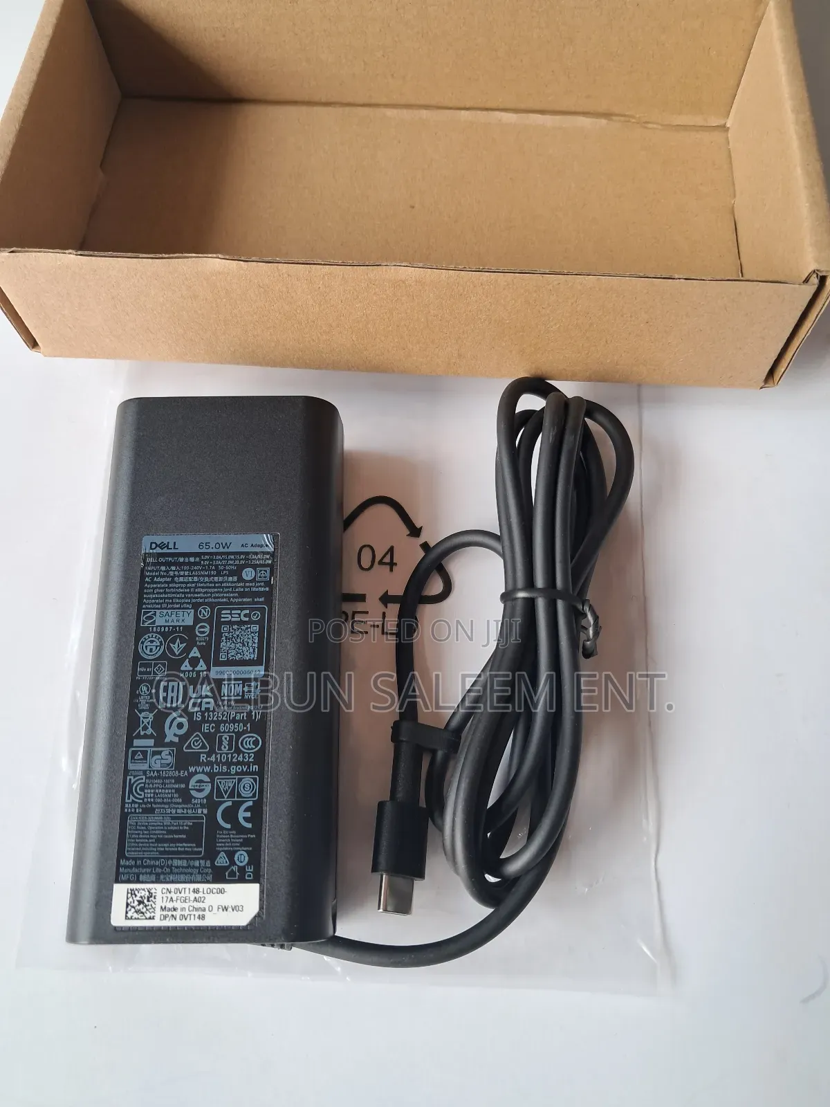 Original Brand-New Dell Oval Type-C 20V 3.25A Adapter