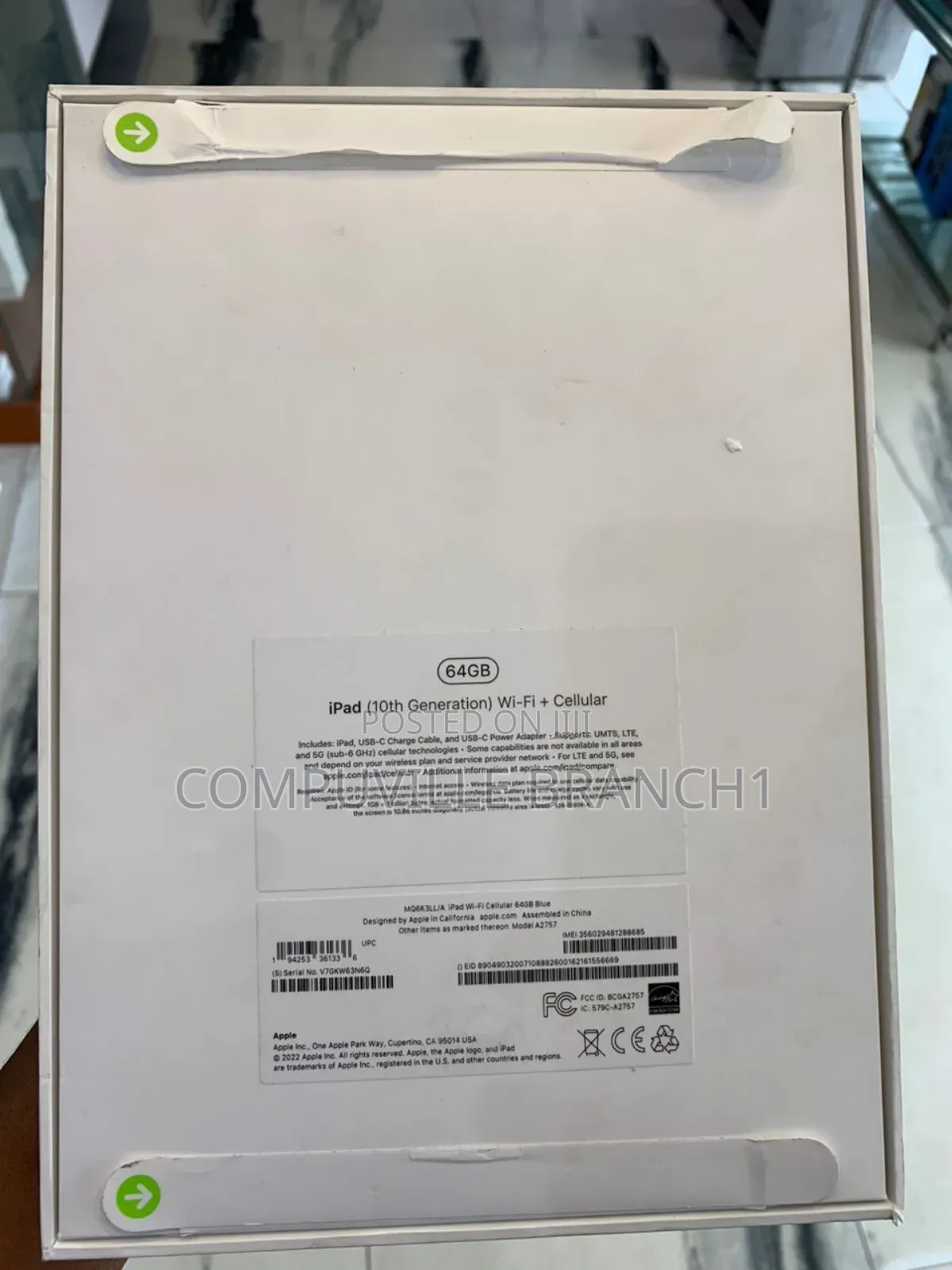 New Apple iPad (2022) 64 GB Silver