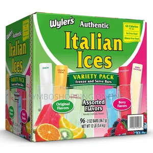 Wyler's Authentic Italian Ice Fat Free Freezer Bars 96 Count