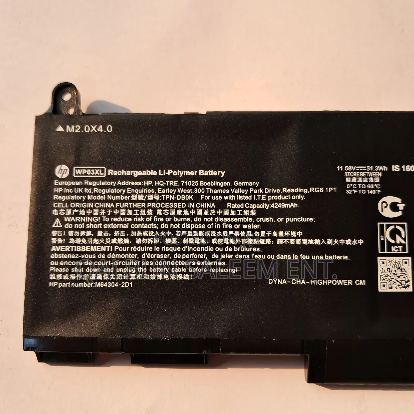 HP Wp03xl Elitebook 830 840 845 865 G9 G10 X360 1040 G9 G10