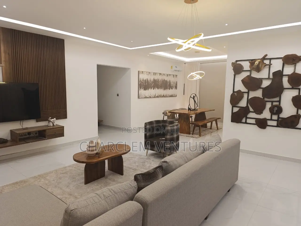Furnished 3bdrm Apartment in Charclem Ventures, East Legon for rent