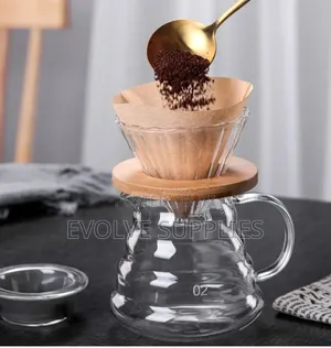 400ml Coffee With V60 Wooden Base Dripper