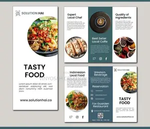 Three Folds Flyer Design With Printing