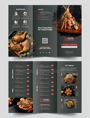 Three Folds Flyer Design With Printing