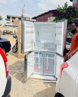 Stay Cool With Midea 4 Door Side by Side Electric Fridge.