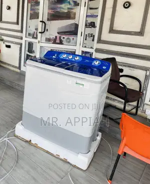 Sufficient Haier 18kg Twin Tab Electric Washing Machine.