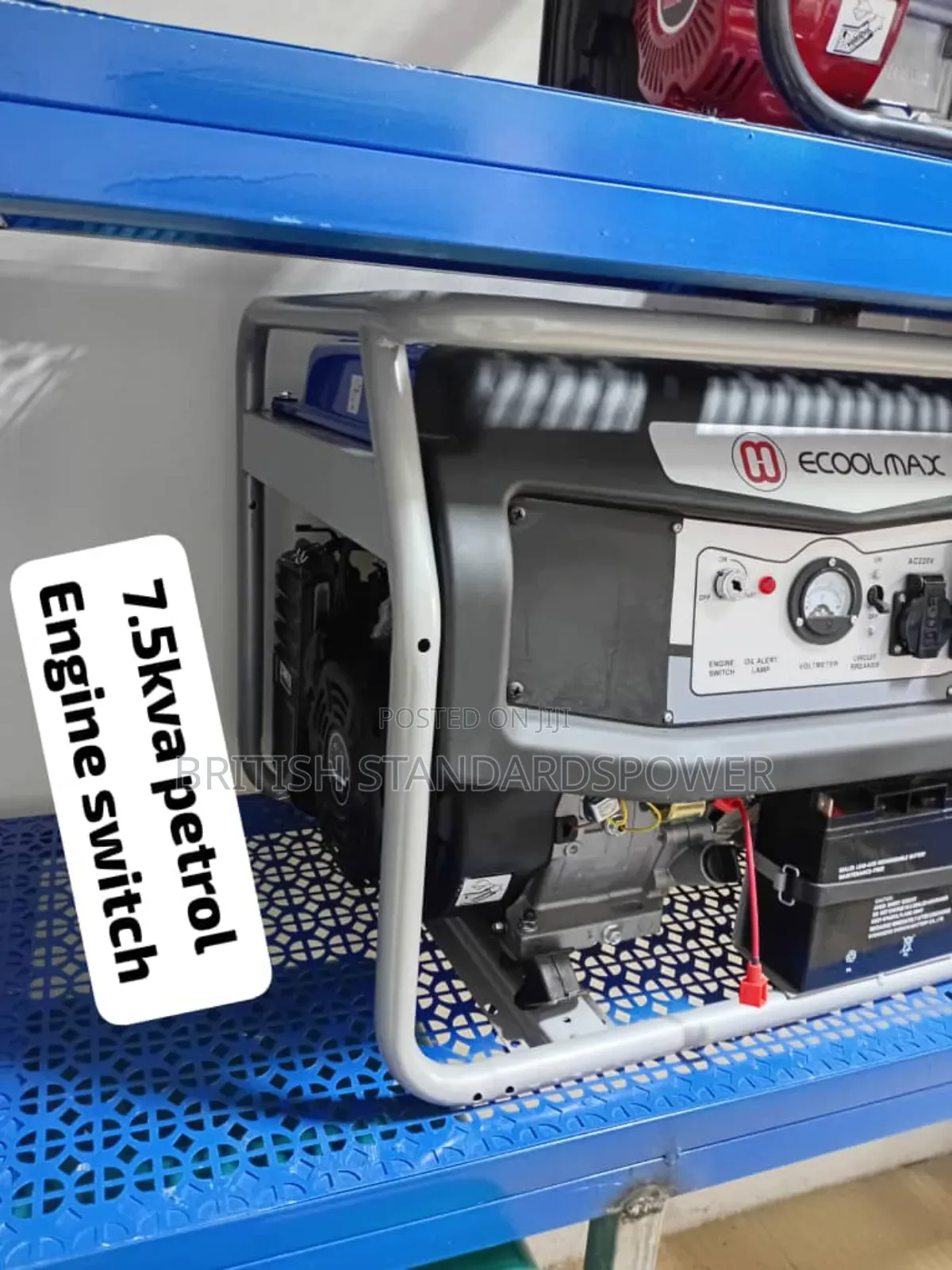 7.5kva Petrol Genset With Engine Switch and Circuit Breakers