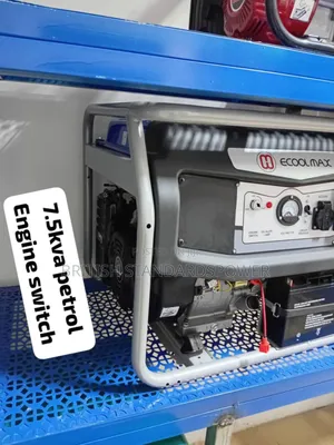 7.5kva Petrol Genset With Engine Switch and Circuit Breakers