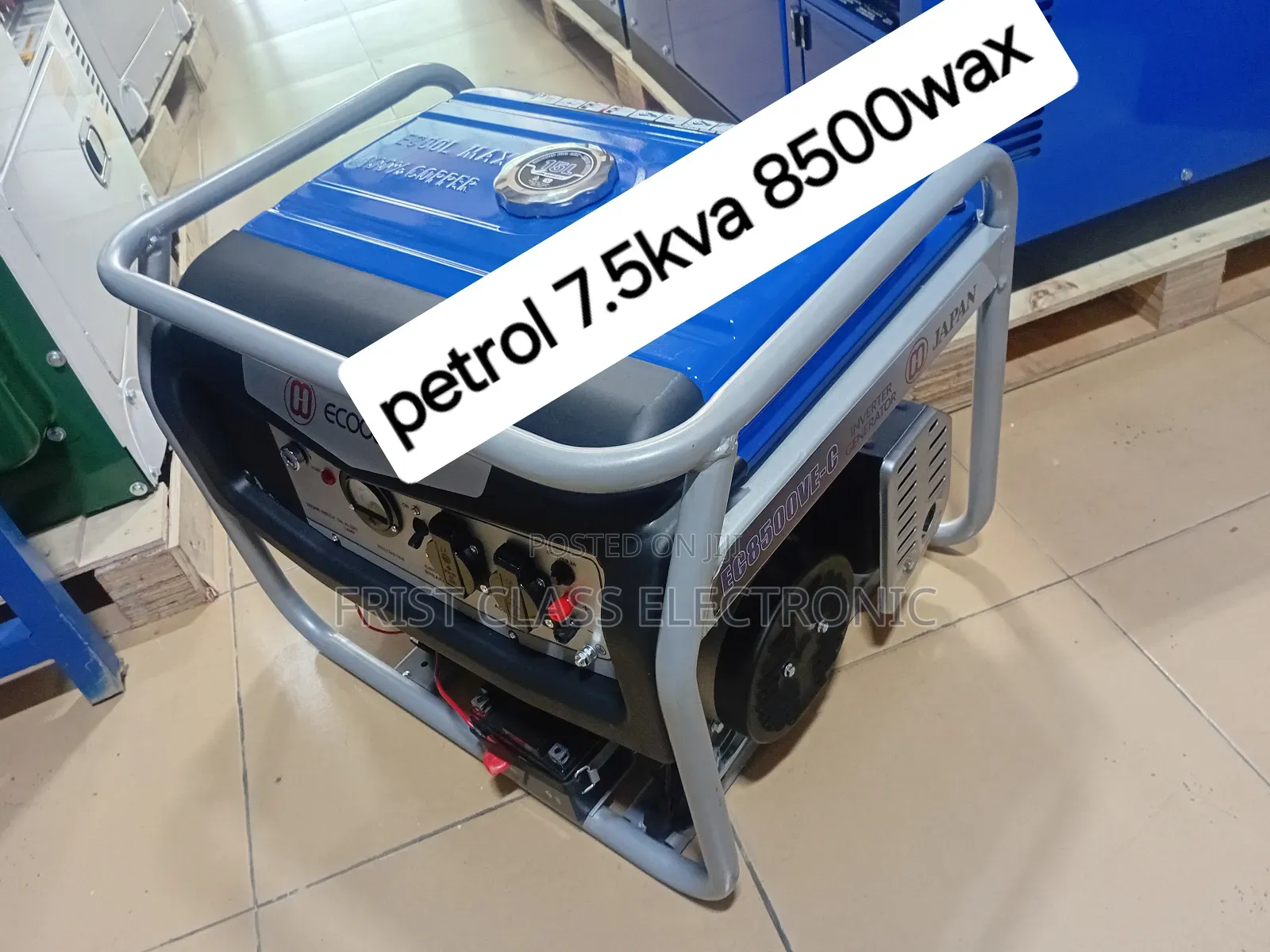 Emergency Power Generator 7.5kva 8500wax Ecoolmax 7.5kva