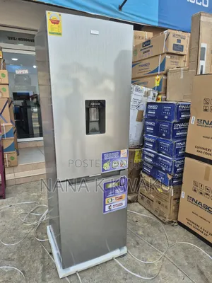 New Nasco 307litres Double Door Fridge With Bottom Freezer