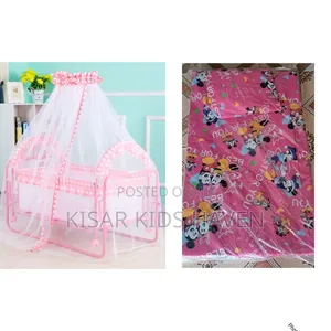 Baby Cot With Net and Mattress 0 to 1 Year ( Reduced to Clear)