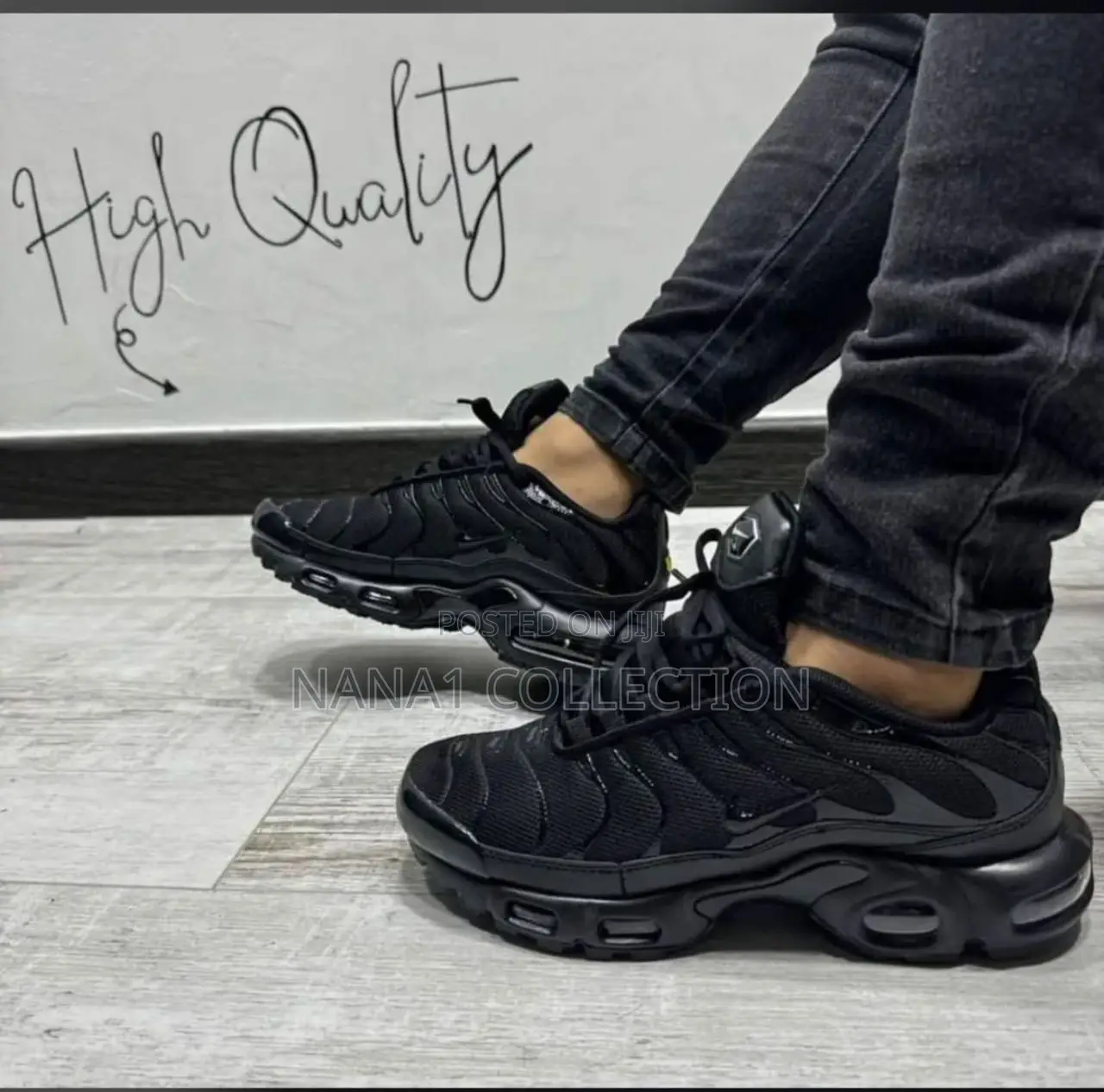 Men’S Nike Air Max Plus TN Triple Black Size 40-45