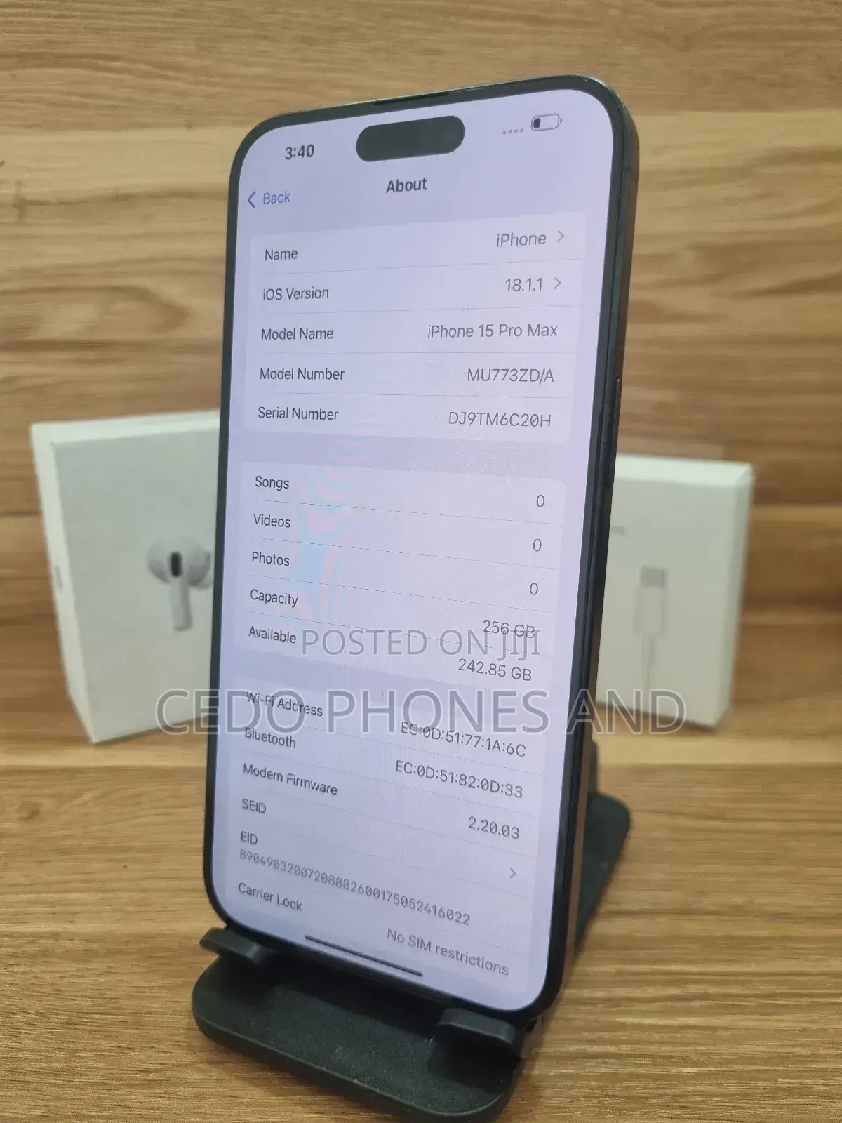 Apple iPhone 15 Pro Max 256 GB Black