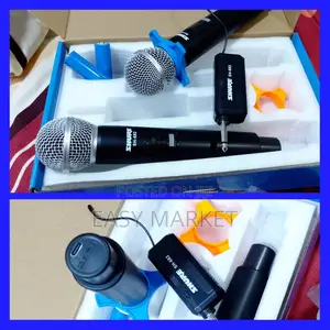 Chargeable Shure Mics.