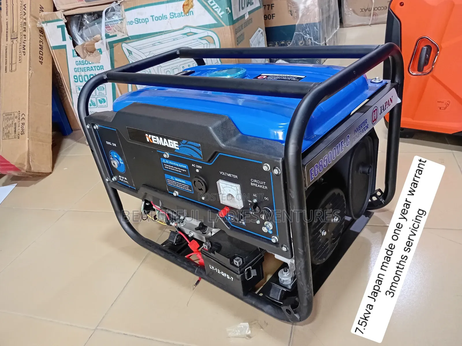 100%Copper Engine Generator 7.5kva 7.5kva