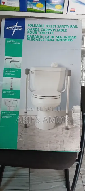 Foldable Toilet Safety Rail