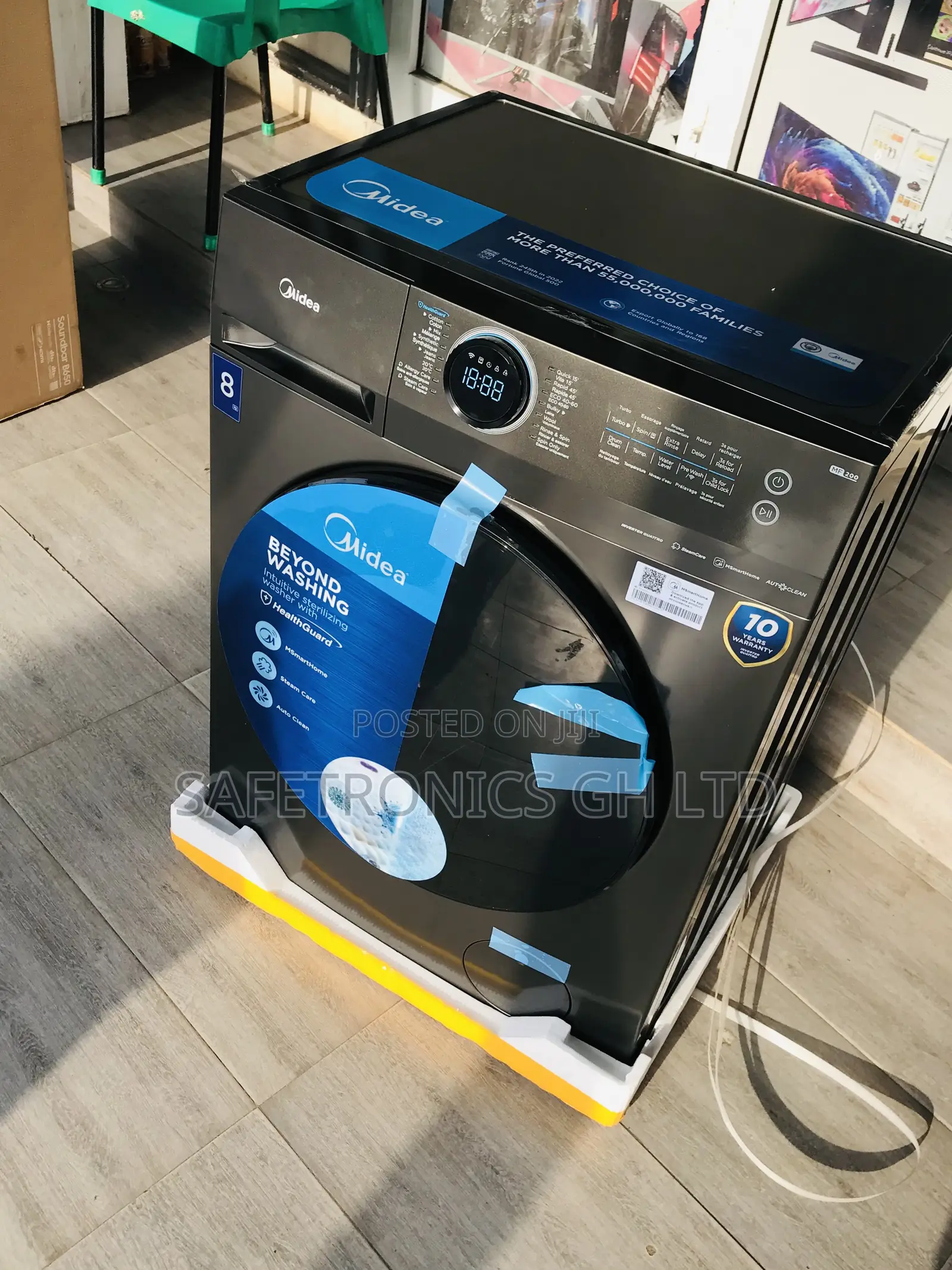 Reliable New Front Load Midea 8kg Fullauto Washingmachine