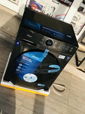 Shop Gray Midea Frontload 8kg Fullauto Washingmachine