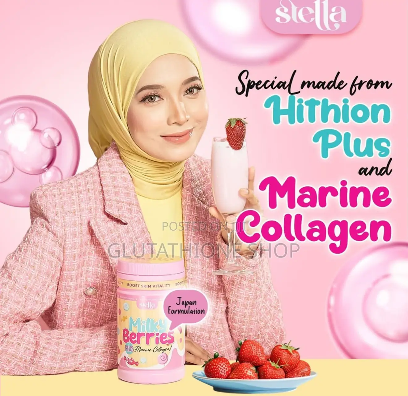 Stella Milky Berries Skin Whitening Glowing Supplement