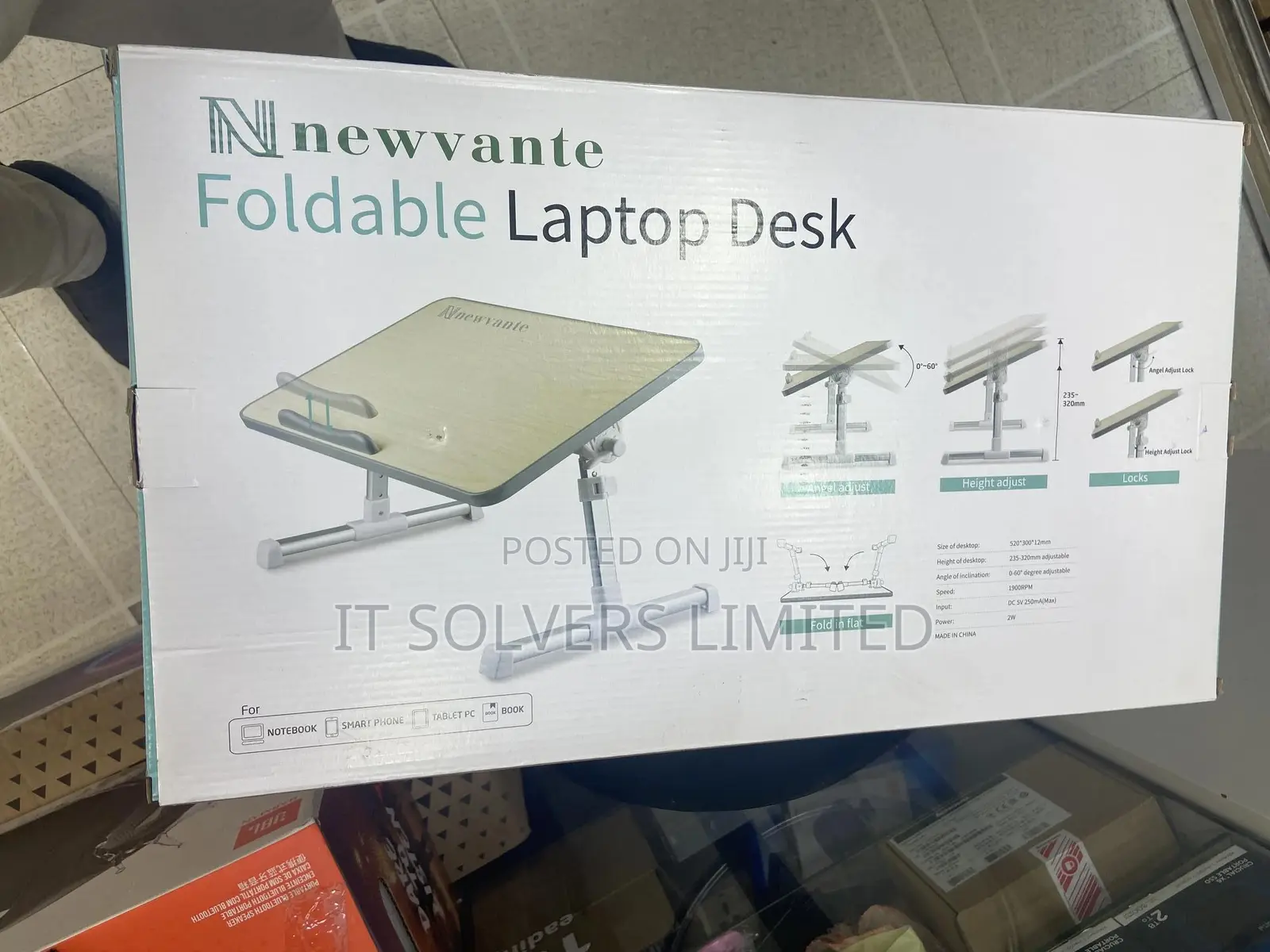 Folder Laptop Stand With Cooler Fan