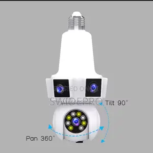 Triple Lens V380 Pro CCTV Camera Bulb
