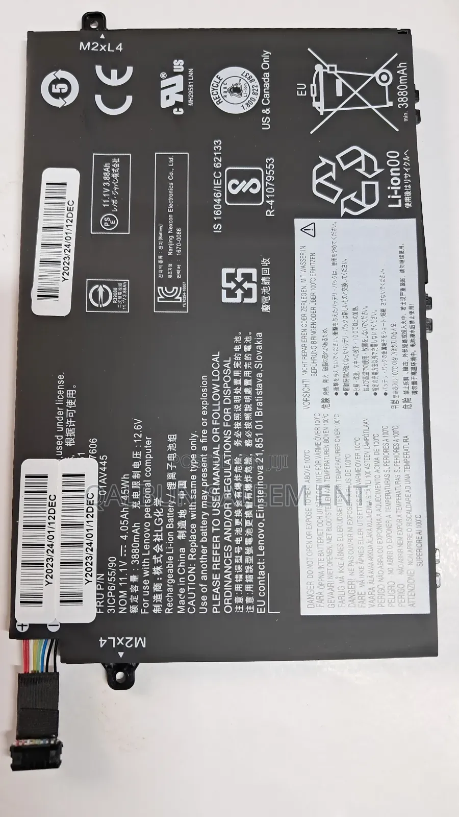Lenovo L17L3P51 Thinkpad E480 E490 E485 E495 E580 Battery