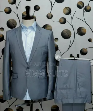 Grey Coloured 2-Piece Men Suit