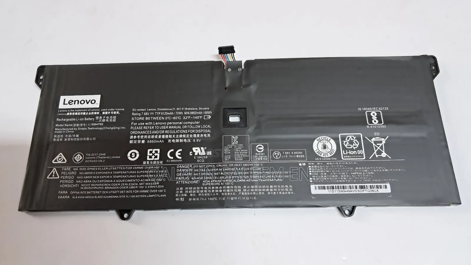 Original Lenovo L16m4p60 Battery For Yoga 920 920-131kb