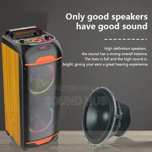 8" Powerful Speaker With Microphone