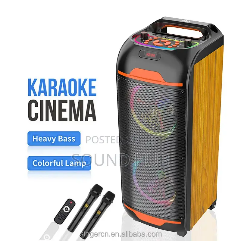 8" Powerful Speaker With Microphone