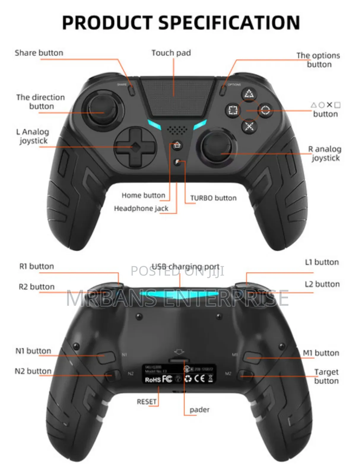 Ps4 Elite Controller With Turbo Functions
