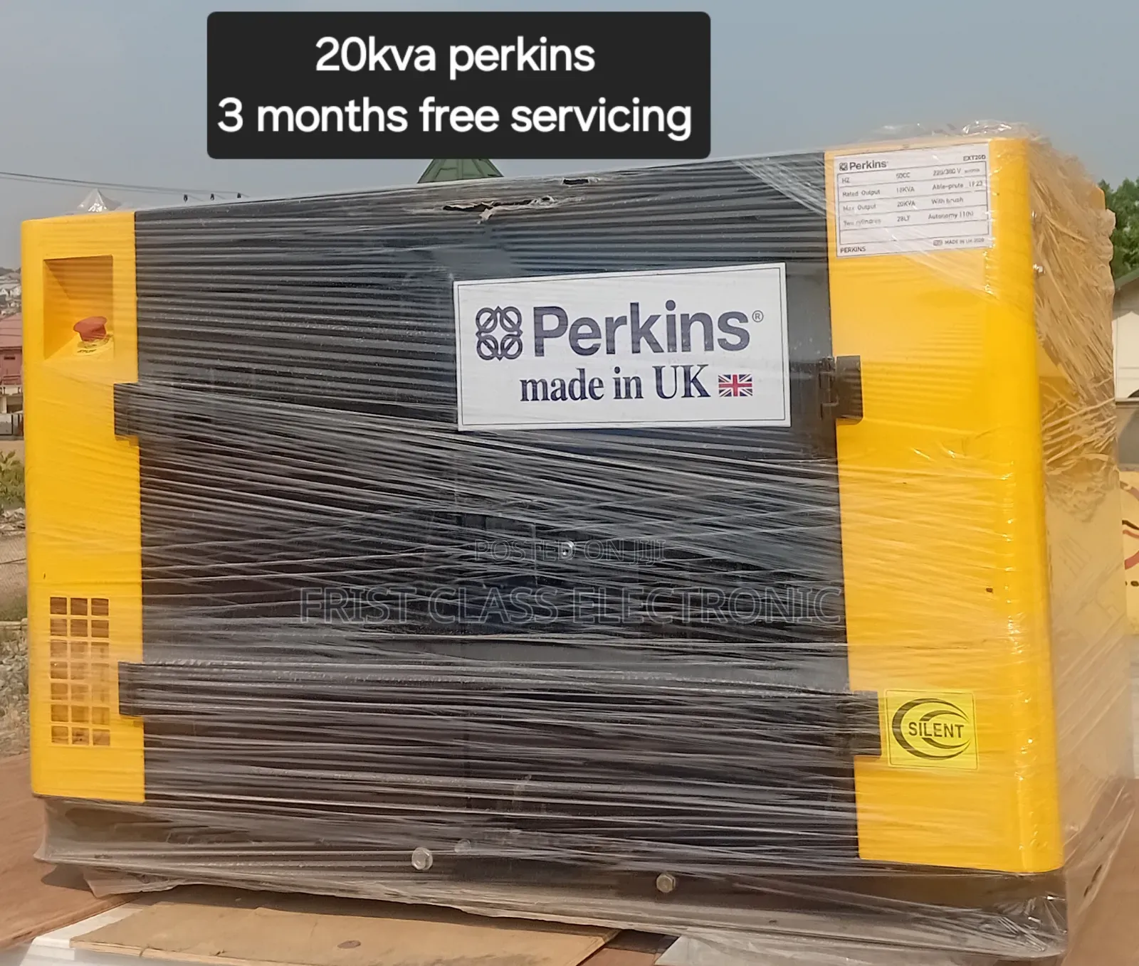 Highly Warranted 20kva UK Made Perkins Diesel Genset