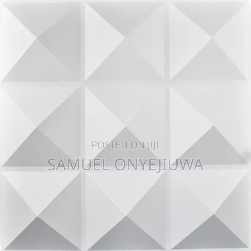 3D PVC Wall Panels White (D004)