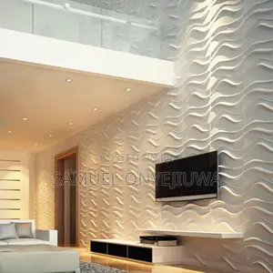 3d PVC Wall Panels White (D007)