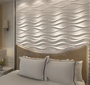 3d PVC Wall Panels White (D007)