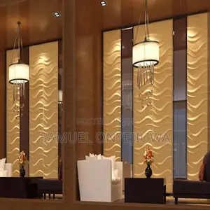 3d PVC Wall Panels White (D007)