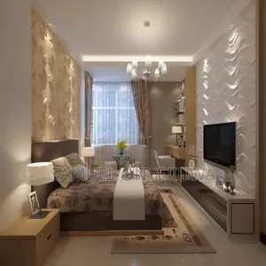 3d PVC Wall Panels White (D007)